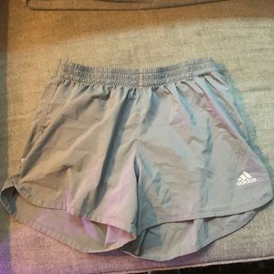 Gray Adidas Running Shorts